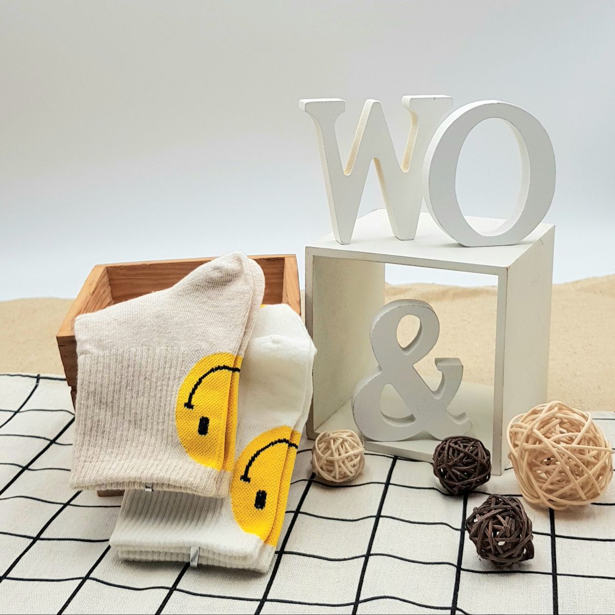 【WOWOW現貨新品】正韓微笑SMILE中筒襪